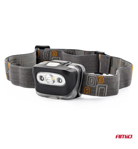 Torcia frontale a batteria LED 3W ricaricabile 1200mA 180Flux IPX4
