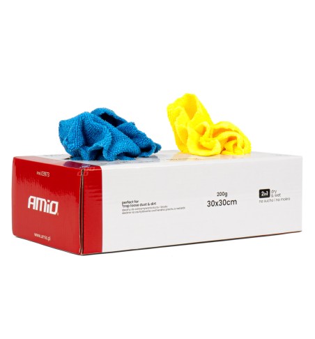 PANNI IN MICROFIBRA CONFEZIONE COLORATI 12PZ 30X30 200G